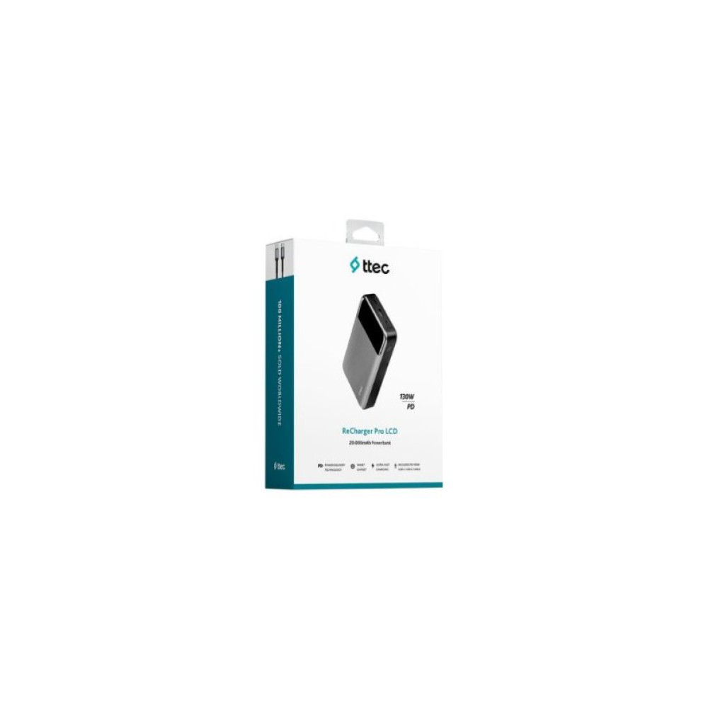Ttec ReCharger Pro LCD 2BB218 20000 mAh Hızlı Şarj Powerbank