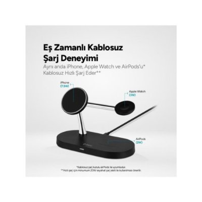 Ttec 2KS26 AirCharger Quattro M 4in1 MagSafe Kablosuz Şarj Aleti