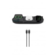 ttec AirCharger Trio 3'ü 1 Arada iPhone + Apple Watch + AirPods Kablosuz Hızlı Şarj Aleti