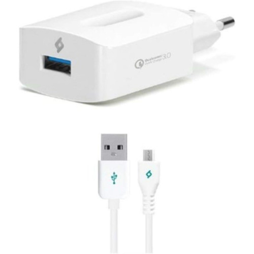 Ttec Hızlı Şarj Quick Qc 3.0 Seyahat Şarj Aleti + Micro Usb Kablo Beyaz Teşhir