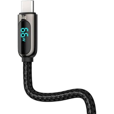 Baseus Superior 66 W 1 m Siyah USB to Type-C Hızlı Şarj Kablosu Outlet