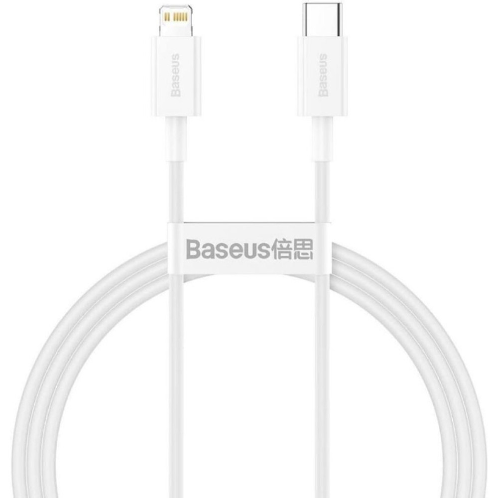 Baseus Superior 20 W 1 m Beyaz Type-C to Lightning Hızlı Şarj Kablosu Outlet