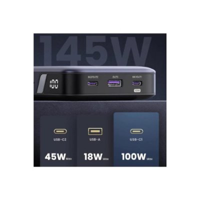 Ugreen 90597 25000 mAh Type-C Kablolu Hızlı Şarj Powerbank Outlet