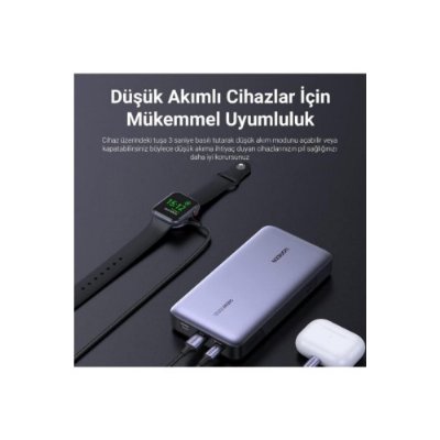 Ugreen 90597 25000 mAh Type-C Kablolu Hızlı Şarj Powerbank Outlet