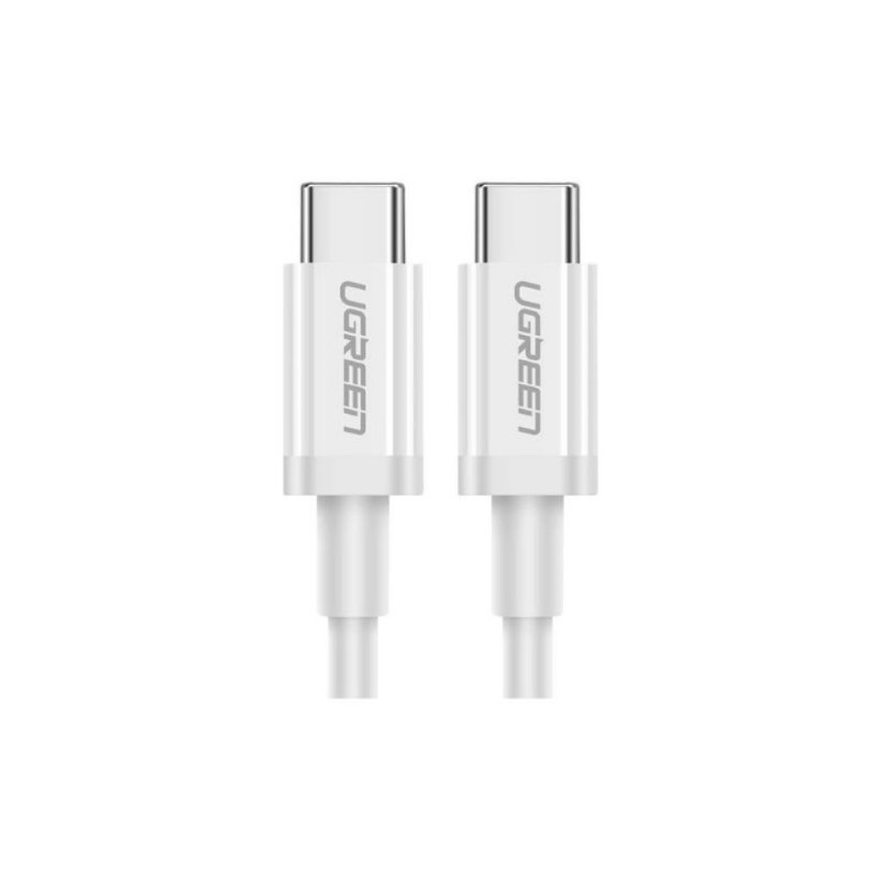 UGREEN 3.0 A, USB-C & USB-C Şarj ve Data Kablosu, 1 Metre, Beyaz