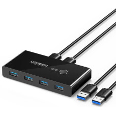 Ugreen 4 Port USB PC Switch Paylaşım Adaptörü, Siyah Teşhir