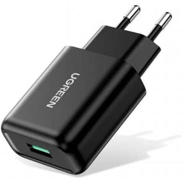 Ugreen 70273 18 W Qualcomm QC 3.0 USB Hızlı Şarj Cihazı, Siyah Teşhir