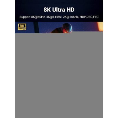 Ugreen 8k 60Hz Displayport To Displayport 1.4 Örgülü Kablo 1 Metre