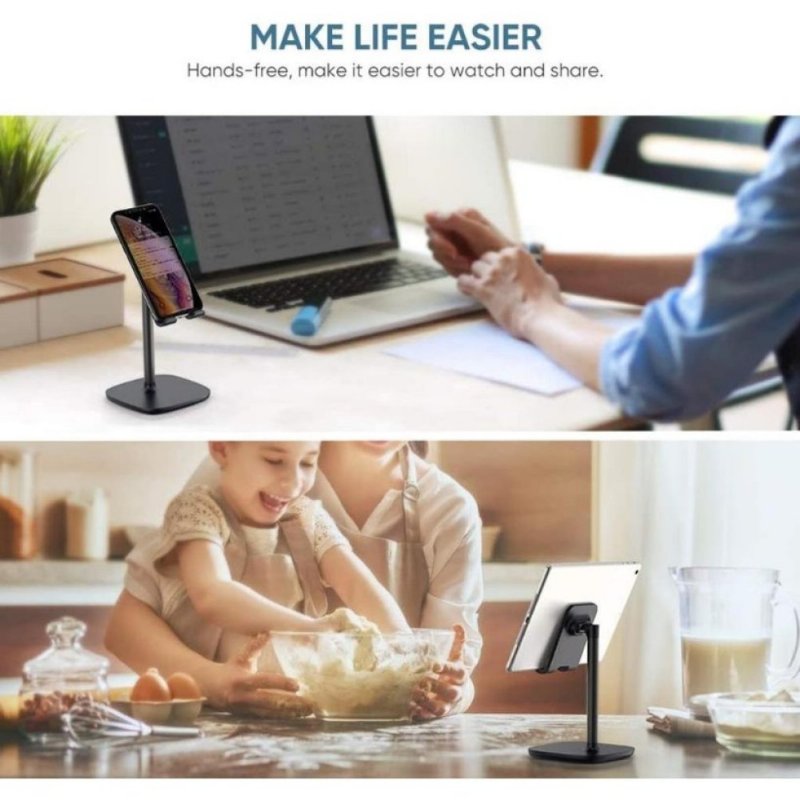 Ugreen Alüminyum Masaüstü Telefon Standı Siyah - TESHİR Ugreen Alüminyum Masaüstü Telefon Standı Siyah - TESHİR