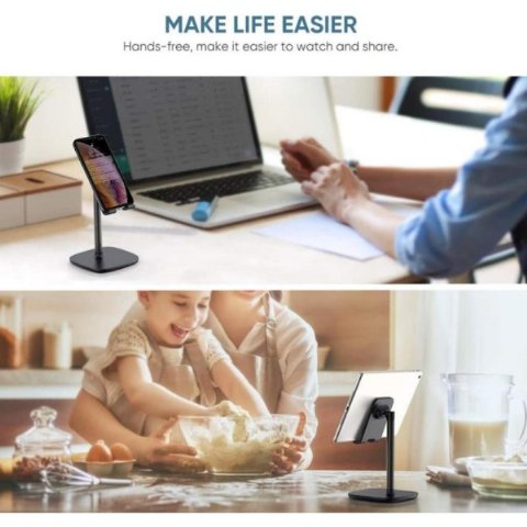 Ugreen Alüminyum Masaüstü Telefon Standı Siyah - TESHİR Ugreen Alüminyum Masaüstü Telefon Standı Siyah - TESHİR