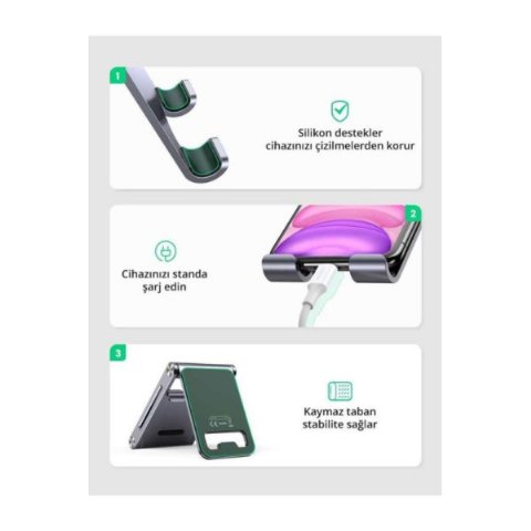 UGREEN Masaüstü Telefon Tutucu Teşhir
