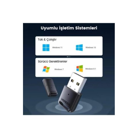 UGREEN Bluetooth 5.0 USB Bluetooth Adapter for PC Bluetoot