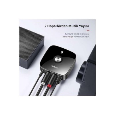 Ugreen Bluetooth 5.1 RCA Aux Ses Adaptörü, Siyah outlet