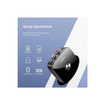 Ugreen Bluetooth 5.1 RCA Aux Ses Adaptörü, Siyah outlet