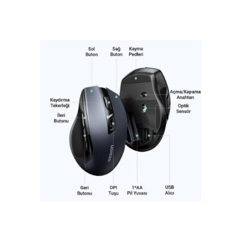 Ugreen MU006 Kablosuz Optik Mouse Outlet