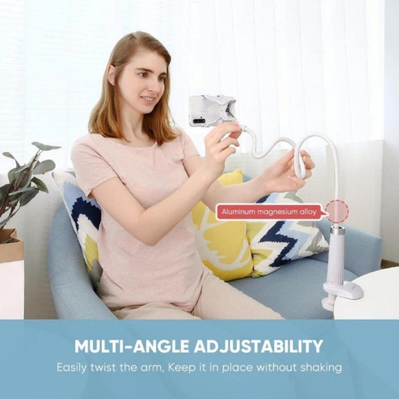 Ugreen Flexible Masaüstü Telefon Tutucu Beyaz - TESHİR Ugreen Flexible Masaüstü Telefon Tutucu Beyaz - TESHİR