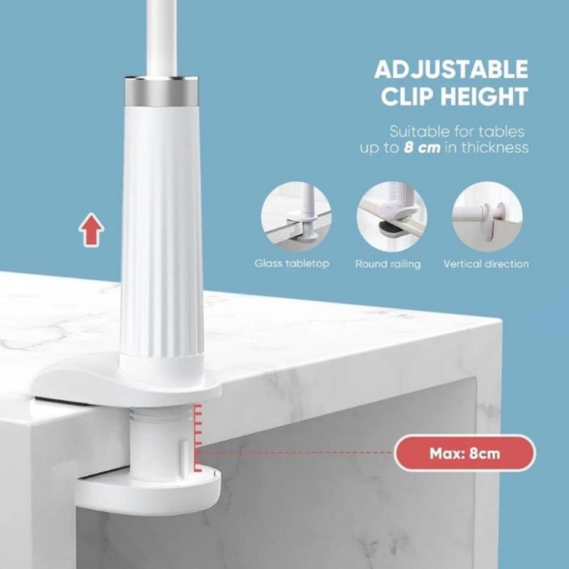 Ugreen Flexible Masaüstü Telefon Tutucu Beyaz - TESHİR Ugreen Flexible Masaüstü Telefon Tutucu Beyaz - TESHİR