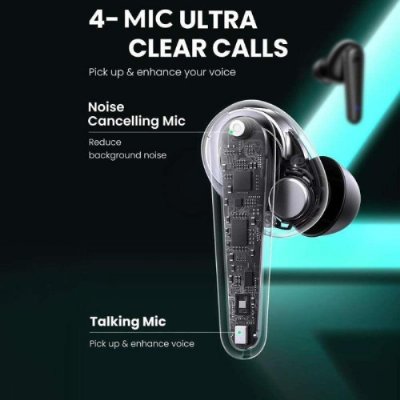 Ugreen HiTune T1 Bluetooth 5.0 TWS Kablosuz Kulakiçi Kulaklık Siyah
