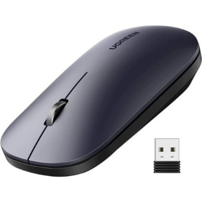 Ugreen Kablosuz Ergonomik Fare, Usb Alıcılı 2.4Ghz 4000 Dpı Sessiz İnce Kablosuz Bluetooth Fare, Tablet,Pc,Dizüstü Bilgisayar İle Uyumlu.