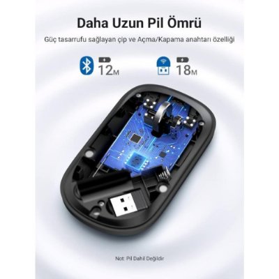 Ugreen MU001 Kablosuz Optik Mouse - Teşhir
