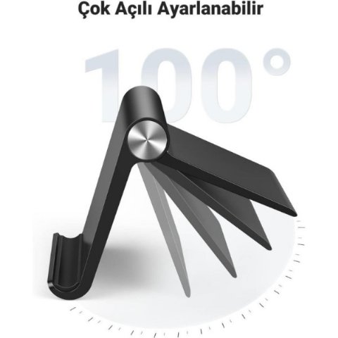 UGREEN Çok Açılı Masaüstü Siyah Tablet Telefon Standı Teşhir