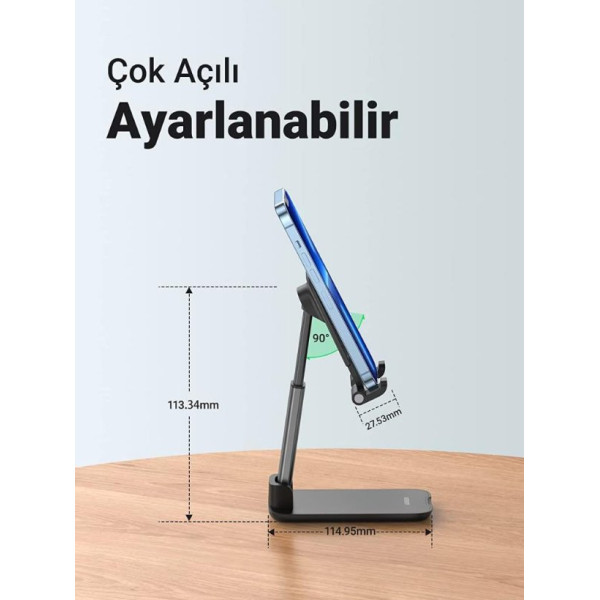 UGREEN Katlanabilir Telefon Tutacağı (Siyah)