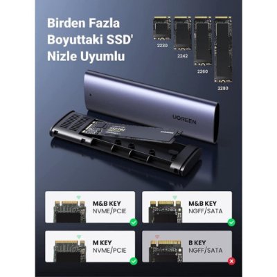 UGREEN M.2 NVME NGFF SSD Muhafaza 10Gbps 2TB