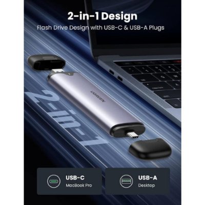 Ugreen M.2 NVME NGFF USB-C 3.2 Gen2 10Gbps Disk Kutusu - Outlet