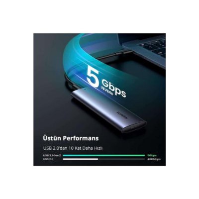 Ugreen M.2 Sata NGFF SSD USB 3.1 5Gbps Type-C Gen1 B-Key M+B Key Disk Kutusu Outlet