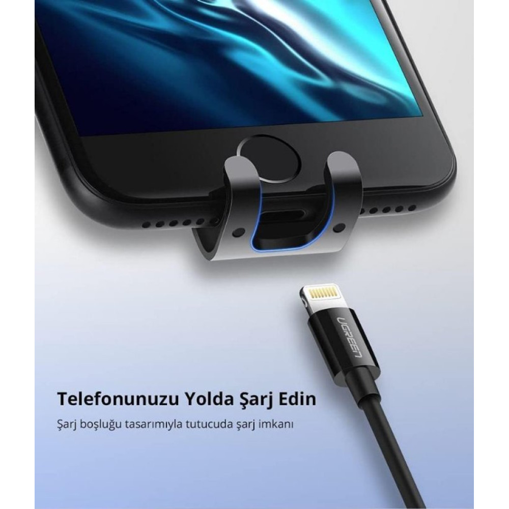 Ugreen Mekanik Araç İçi Telefon Tutucu Siyah Teşhir