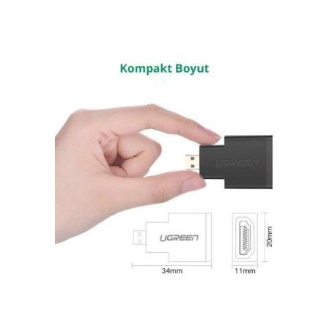 Ugreen Micro HDMI to HDMI Dönüştürücü Adaptör Outlet