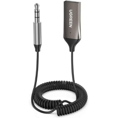 Ugreen Mikrofonlu 3.5mm Aux Bluetooth 5.0 Alıcı Adaptör Araç Kiti