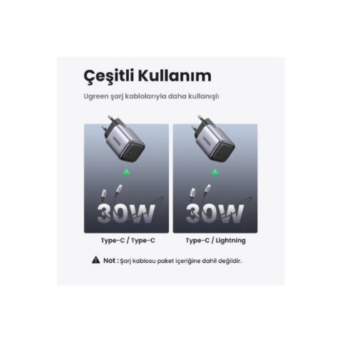 Ugreen Nexode 30 W Type-C Şarj Adaptörü