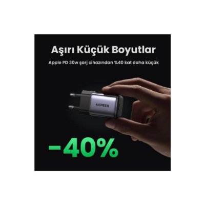 Ugreen Nexode 30 W Type-C Şarj Adaptörü