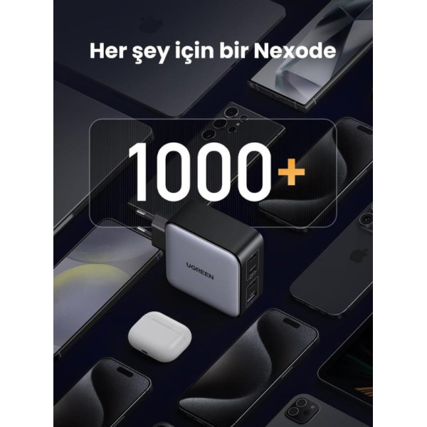 Ugreen Gan X 100 W 4 Port Hızlı Şarj Adaptörü Teşhir