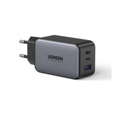 Ugreen 65 W USB Type-C QC 4.0 PD 3.0 GanX 3 Portlu Hızlı Şarj Cihazı Space Gray Teşhir