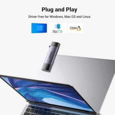 Ugreen Type-C ve USB 3.0 SD TF Kart Okuyucu - Outlet