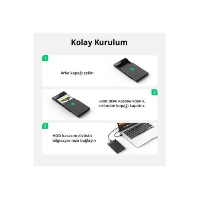 Ugreen 30848 USB 3.0 2.5" Harddisk Kutusu Outlet