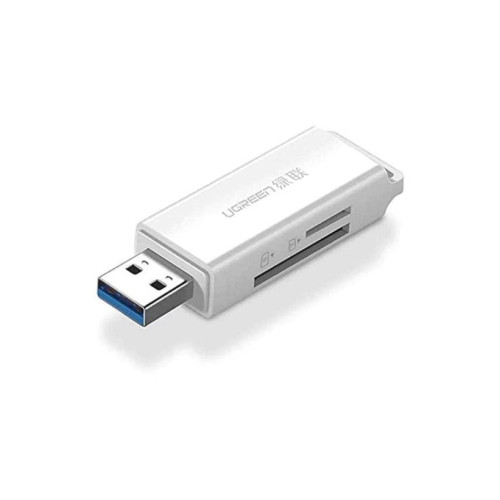Ugreen USB 3.0 SD ve Micro SD Kart Okuyucu, Beyaz
