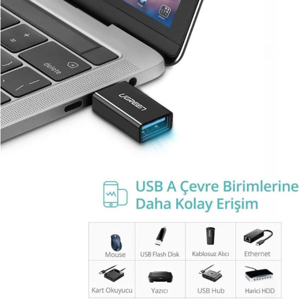 Ugreen USB 3.0 Type-C Dönüştürücü Adaptör - Outlet