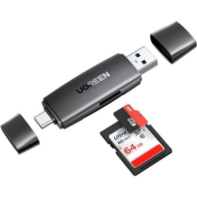 UGREEN USB 3.0 ve USB C Kart Okuyucu SD/TF Kart Okuyucu.