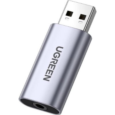 UGREEN USB Ses Kartı USB'den Aux Ses Mikrofon Adaptörüne Harici Stereo Ses Kartı USB'den 3.5mm'ye TRRS Kulaklık Jakı Dönüştürücü PC, MacBook, PS, Raspberry Pi, Kulaklık, Hoparlör Outlet 