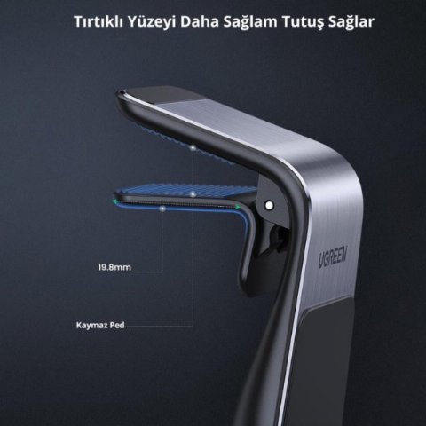 UGREEN Uzun Manyetik Araç İçi Telefon Tutucu, Siyah