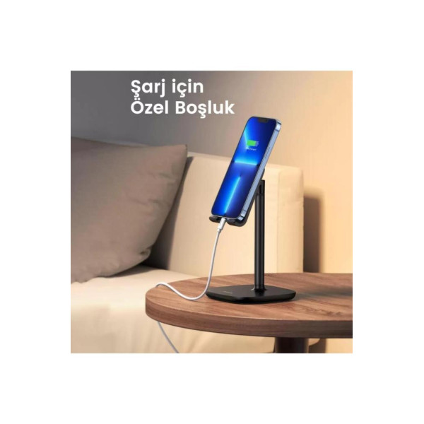 Ugreen Yüksekliği Ayarlanabilir Masaüstü Telefon Standı Siyah Teşhir