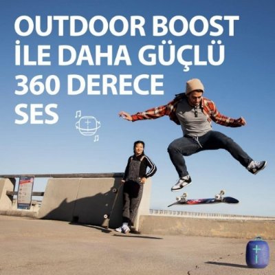 Ultimate Ears Wonderboom 2 Taşınabilir Bluetooth Hoparlör Mavi