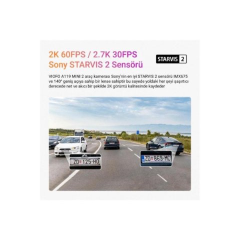 Viofo A119 Mini2 2K Araç Kamerası Teşhir