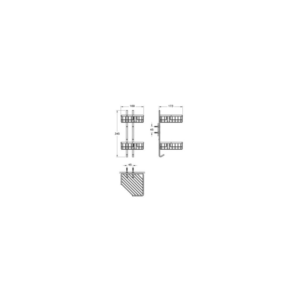 VitrA A44051 Arkitekta Krom Banyo Rafı