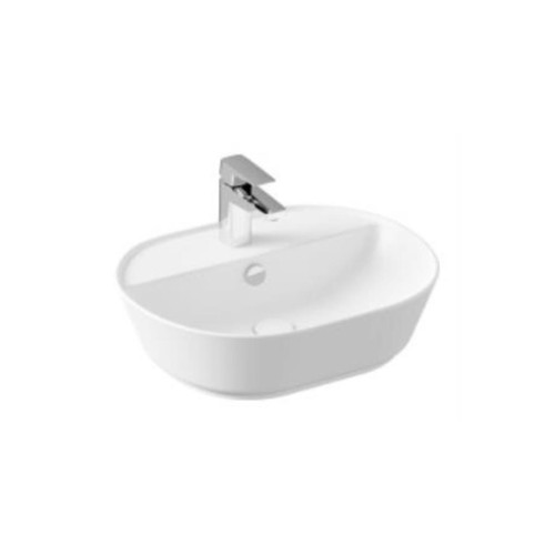 VitrA Geo 7428B001-0001 Oval Çanak Lavabo, 55 cm, Mat Beyaz
