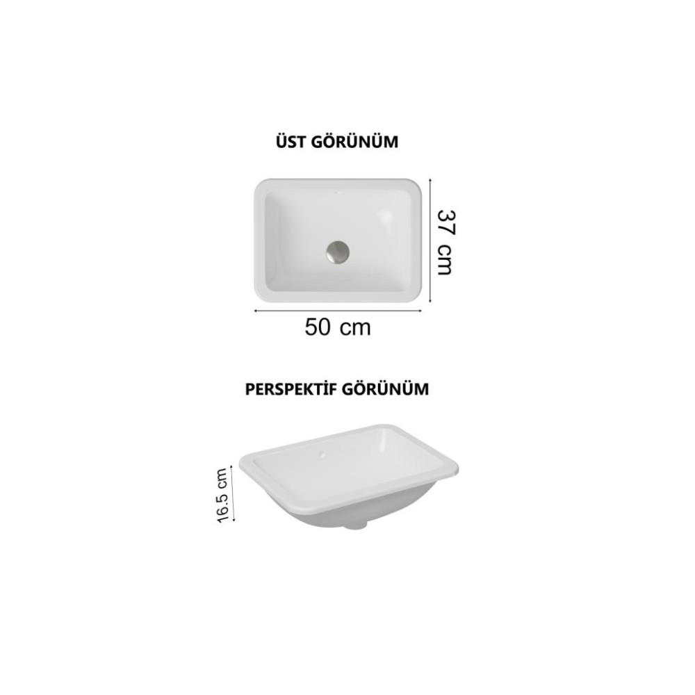 VitrA S20 5474B003-0618 43 cm Tezgah Altı Lavabo Outlet