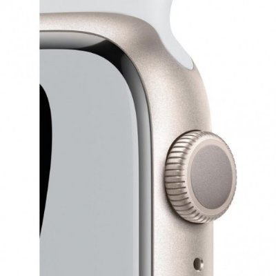 Apple Watch Series 7 Nike GPS 45mm Yıldız Işığı Alüminyum Kasa ve Nike Spor Kordon Akıllı Saat